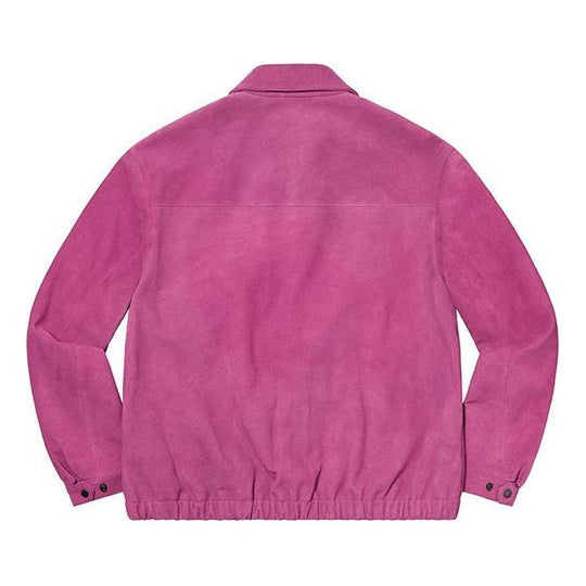 Supreme Suede Harrington Jacket 'Pink' SUP-SS21-598