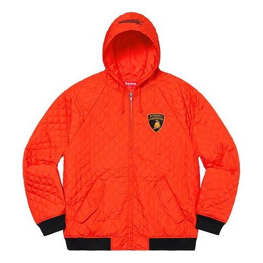 Supreme x Automobill Lamborghini Hooded Work Jacket 'Orange Black Yellow'  SUP-SS20-519