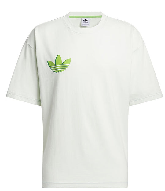 adidas Originals Casual Graphic T-Shirt 'White Green' IT4988-KICKS CREW