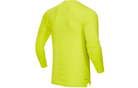 New Balance Men's New Balance Round Neck Forked Long Sleeves Yellow MT13290-SYE