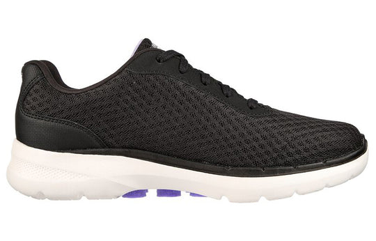 (WMNS) Skechers Go Walk 6 'Black White' 124549-BKLV