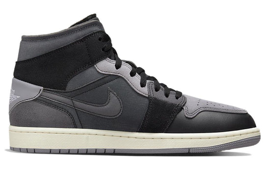 Air Jordan 1 Mid SE Craft 'Inside Out - Black' DM9652-001 - KICKS CREW