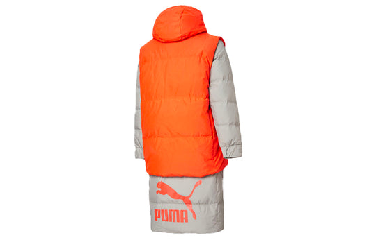 PUMA Layer Down Jacket 'Grey Orange' 598317-84