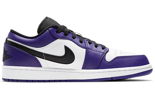 Air Jordan 1 Low 'Court Purple White' 553558-500 - KICKS CREW