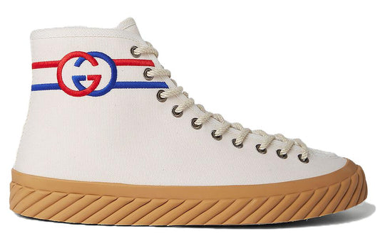 Gucci Interlock G High-Top Sneakers 'White Red Blue' 703033-9ARZ0-9097 ...