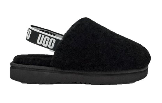 (PS) UGG Fluff Yeah Clog Slipper 'Black' 1123633K-BLK