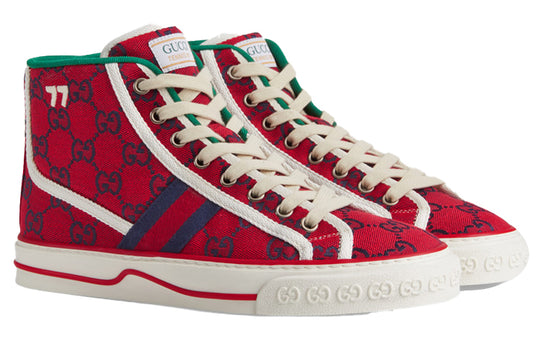 Gucci Tennis 1977 High Top Sneakers 'Red' 661389-2UZL0-6497