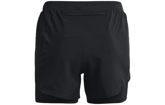 (WMNS) Under Armour Fly-By Elite 2IN1 Shorts 'Black' 1369768-002-KICKS CREW