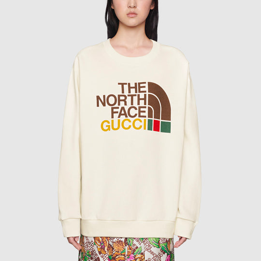 (WMNS) Gucci x The North Face Cotton Sweater 'Beige' 617964-XJDBY-9095