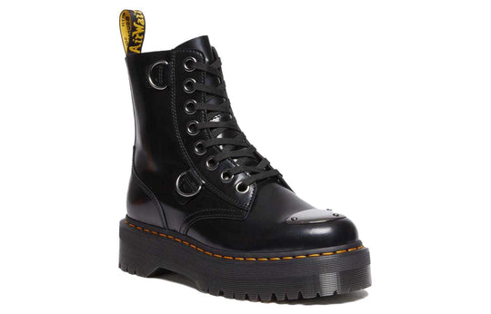 Dr. Martens Jadon Buttero Leather Platform Boots 'Black' 30789001 ...