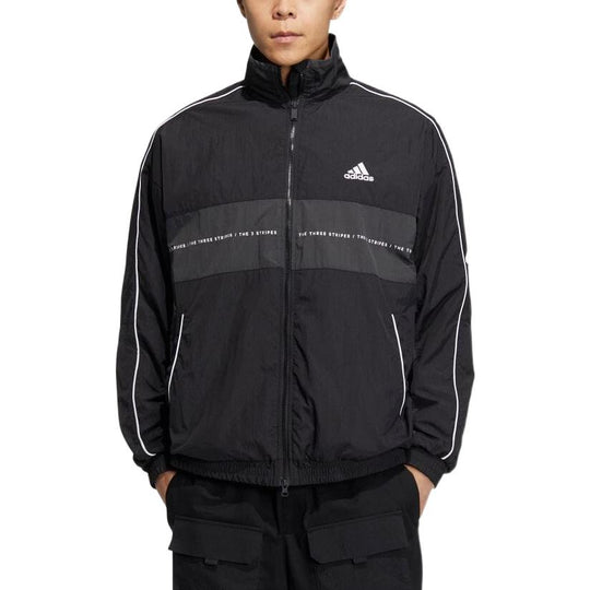 adidas Oversized Fit Woven Jacket 'Black' IA9425-KICKS CREW