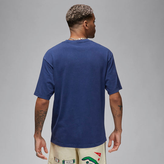 新品Nike Jordan x SoleFly Tシャツ　ネイビー　L身幅59cm