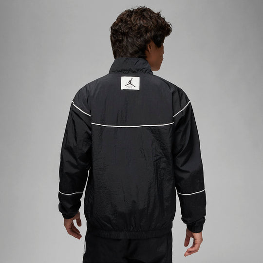 Air Jordan Essential Statement Warm Up Jacket 'Black Grey' DV7625-010