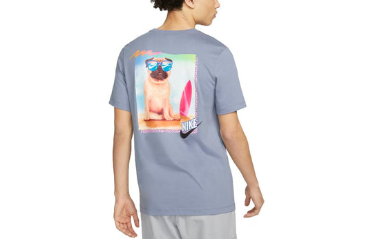 Nike Pug Logo T-Shirt 'Blue' FD6637-493