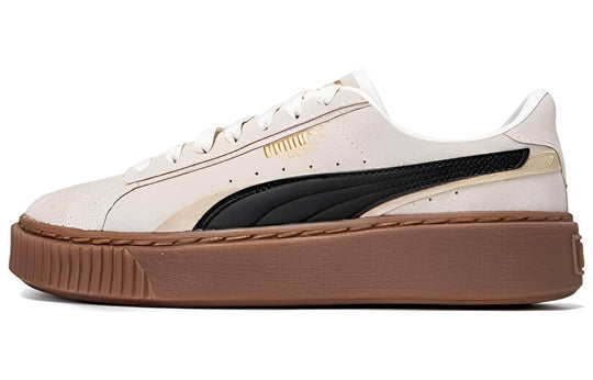 (WMNS) PUMA Platform Skate Shoes 'Cream Black Brown' 395225-03