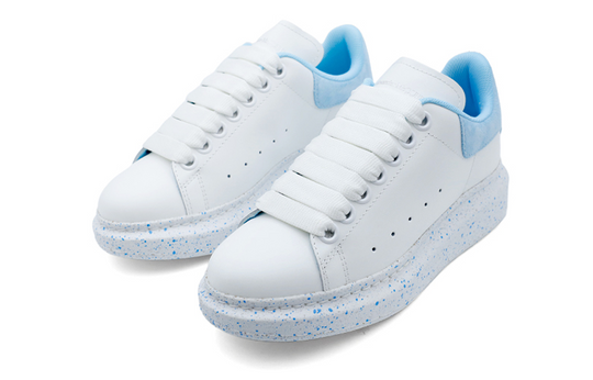 (WMNS) Alexander McQueen Larry Oversized Low-Top Sneakers 'White Sky Blue'  708068WICG78973