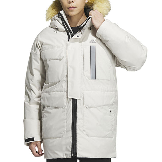 adidas Furry Down Parka 'White' IS0365-KICKS CREW