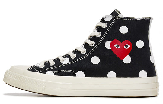 Converse x COMME des GARCONS PLAY Chuck 70 Hi 'Black Polka Dot' 157250 ...