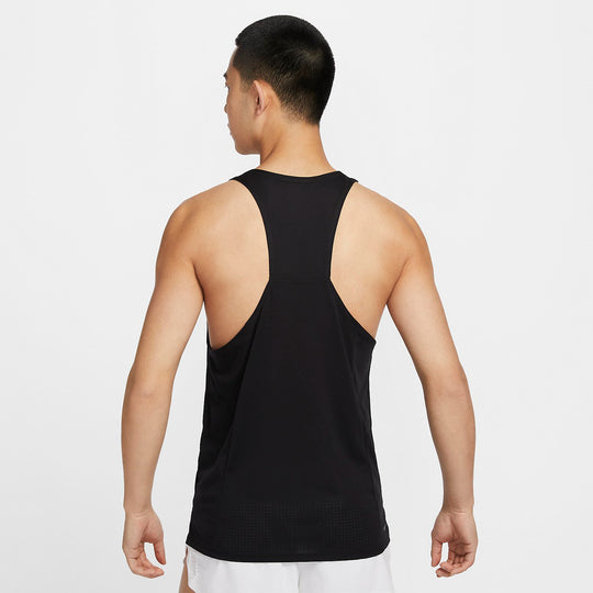 Nike Dri-FIT Fast Single Tank Top 'Black' FN4230-010 - KICKS CREW