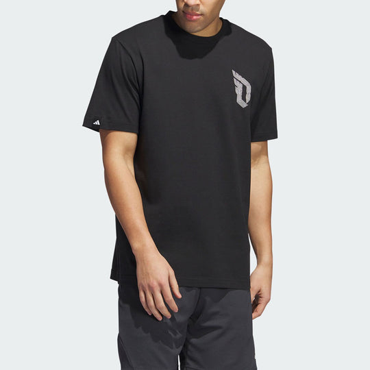 adidas Damian Lillard Graphic Tee 'Black' II7789