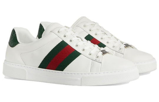 Gucci Ace Web 'White' 757892-AACAG-9055-KICKS CREW