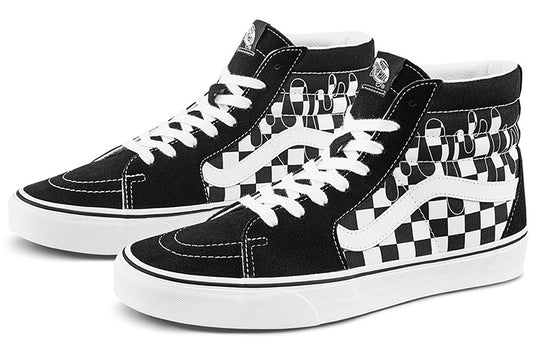 Vans Paint Drip Checkerboard Sk8-Hi Shoes 'Black White' VN0A5HXV6UP
