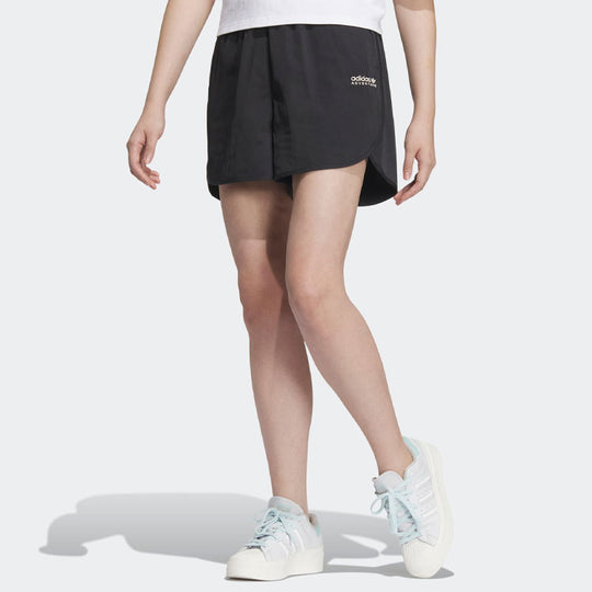 (WMNS) adidas originals Logo Od Short 'Black' IK8604 - KICKS CREW