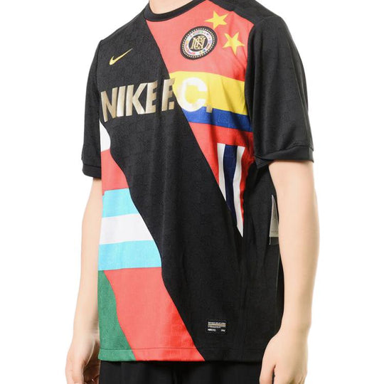 Nike FC Flag T-Shirts 'Black' 886873-012 - KICKS CREW