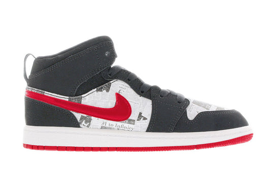 PS) Air Jordan 1 Mid SE 'Newspaper Air Times' BQ6932-061-KICKS CREW