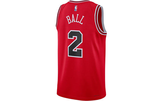 Nike x NBA DRI-FIT Chicago Bulls Lonzo Ball Jerseys 'Red' DN2000-660
