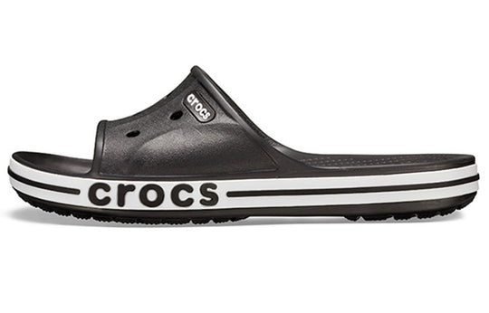 Crocs Bayaband Clog Hollow Out Casual Black Slippers 205392-066