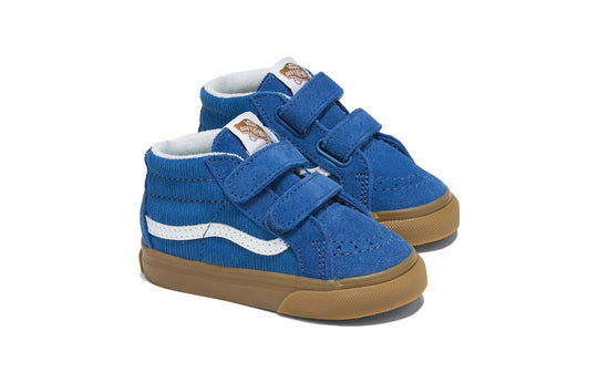 (TD) Vans Sk8-Mid Reissue V Corduroy Shoes 'Blue' VN0A5DXDBLU - KICKS CREW