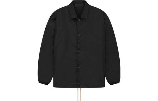 Fear of God Essentials The Black Collection Coaches Jacket 'Jet Black ...