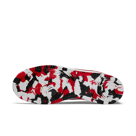 Nike Court Vision Low Swoosh Print Red Men's - DM7588-100 - US