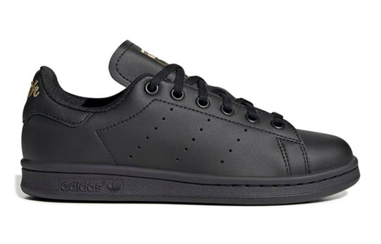 (GS) adidas originals Stan Smith J 'Black Gold' EF4914