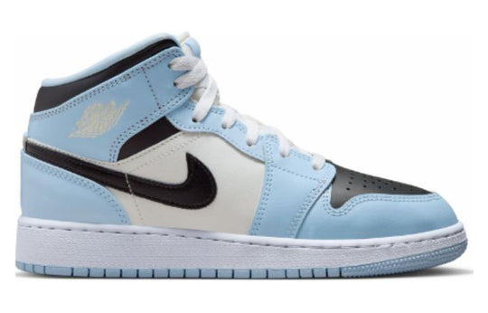 GS) Air Jordan 1 Mid 'Ice Blue 2022' 555112-401-KICKS CREW