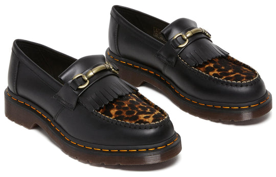 Dr. Martens Adrian Snaffle Hair On Loafers 'Black Leopard' 27730001