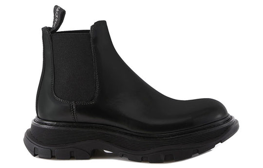 (WMNS) Alexander McQueen Leather Chelsea boots 'Black' 641837WHZ841000 ...