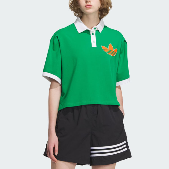 (WMNS) adidas originals Varct Polo Shirt 'Green' IU4767