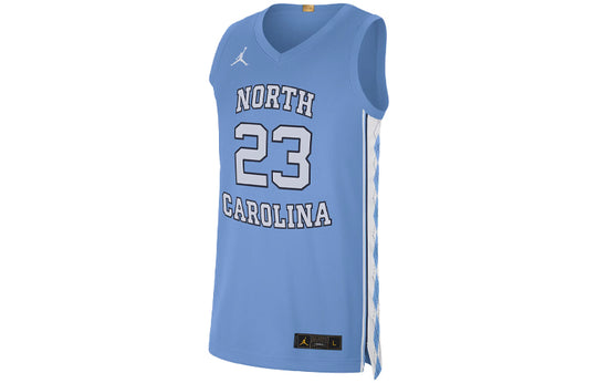 Men's Air Jordan College (UNC) Sports Basketball Jersey/Vest No. 23 Blue AT8895-448