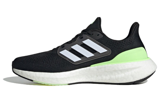 adidas PureBoost 23 Wide 'Black Green Spark' IF9657 - KICKS CREW