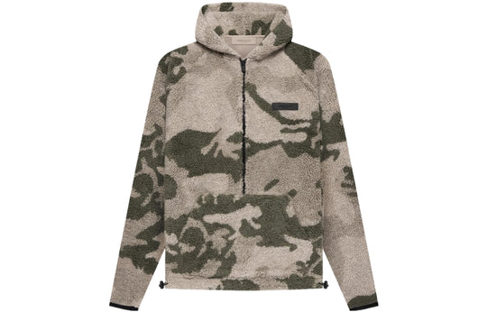 Fear of God Essentials SS22 Polar Fleece Half Zip Hoodie 'Camouflage'  FOG-SS22-402