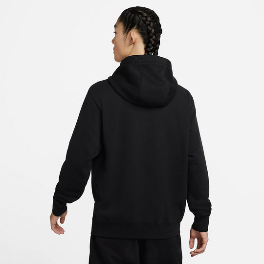 Nike Sportswear Club Fleece Graphic Pullover Hoodie 'Black' DX1518-010 ...