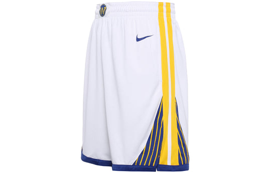 White Nike NBA Golden State Warriors Swingman Shorts