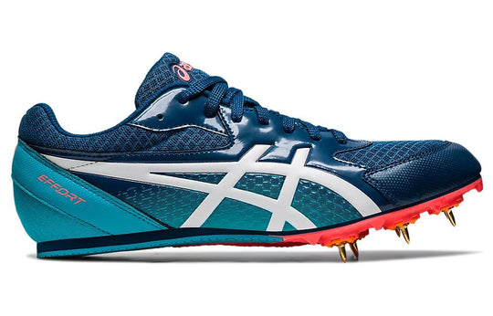 Asics Effort 13 Track and Field Spike Shoes 'Navy Aqua Blue