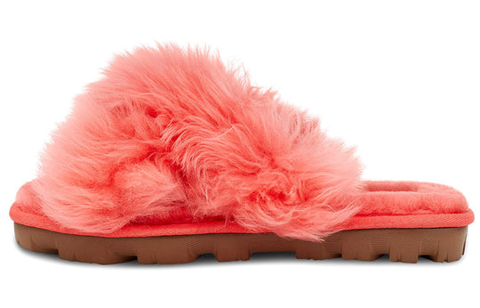 WMNS) UGG Fuzzalicious Slipper coral red 1108917-PCRL - KICKS CREW