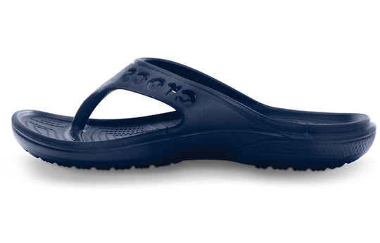 Crocs Baya Light Cozy Flat Flip-Flops Deep Blue 11999-410 - KICKS CREW