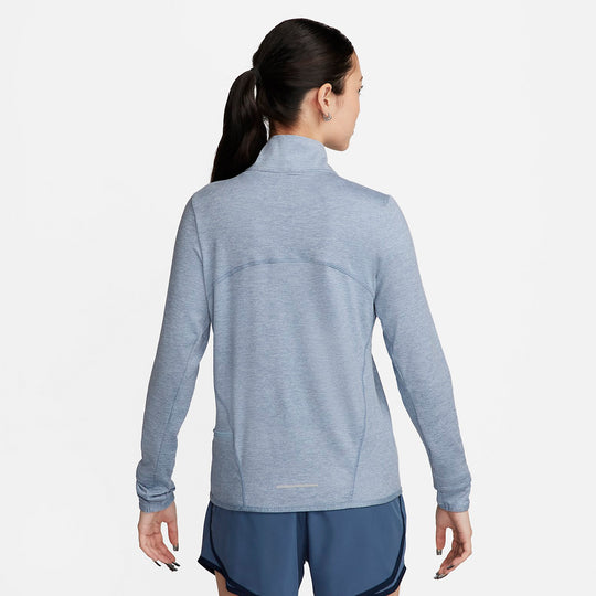 (WMNS) Nike Dri-FIT Swift Element UV 1/4-Zip Running Top 'Light Armory ...