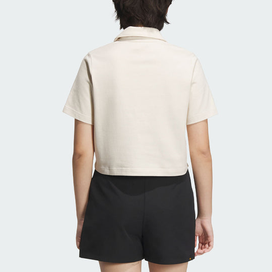 (WMNS) adidas originals Sportswear Polo Shirt 'Beige' IN1034