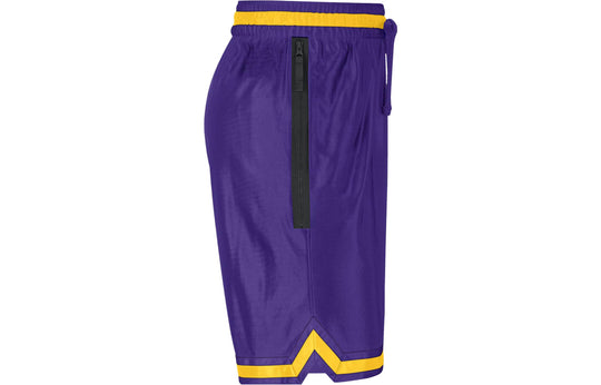 Nike x NBA Dri-FIT LAKERS Basketball Shorts 'Yellow Purple' DR9351-728